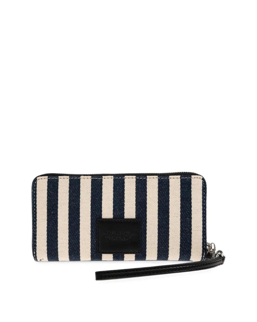 Marc Jacobs White The Wallet Striped Wallet