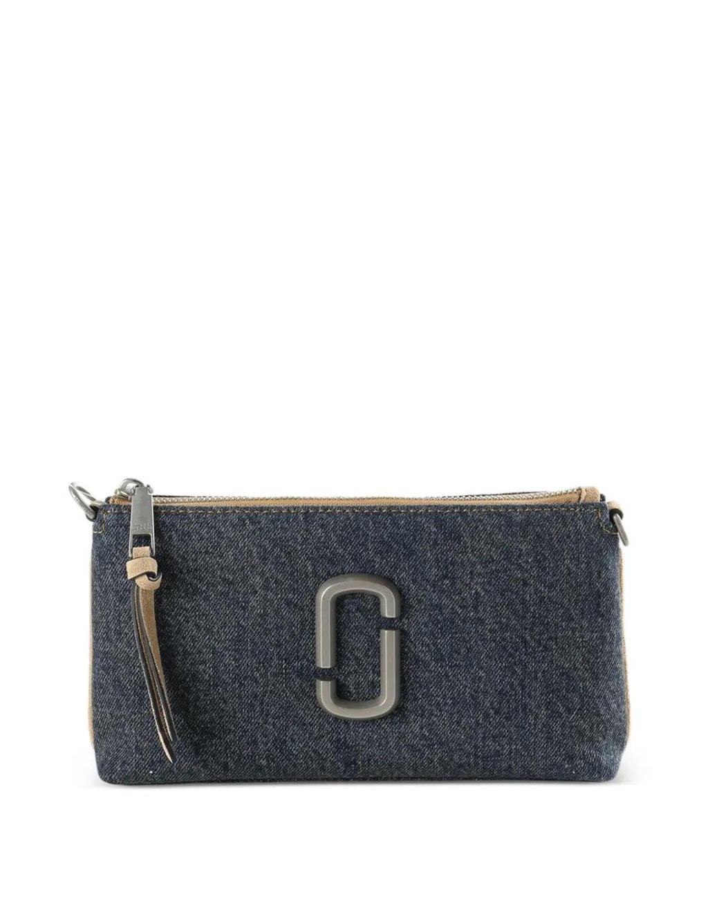Marc Jacobs Gray Snapshot Denim Wallet