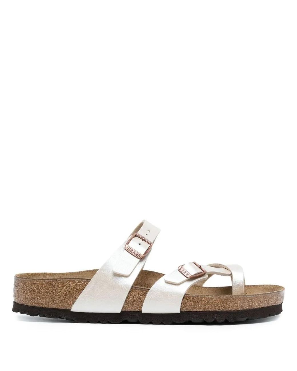 Birkenstock White Madrid Open-Toe Sandals