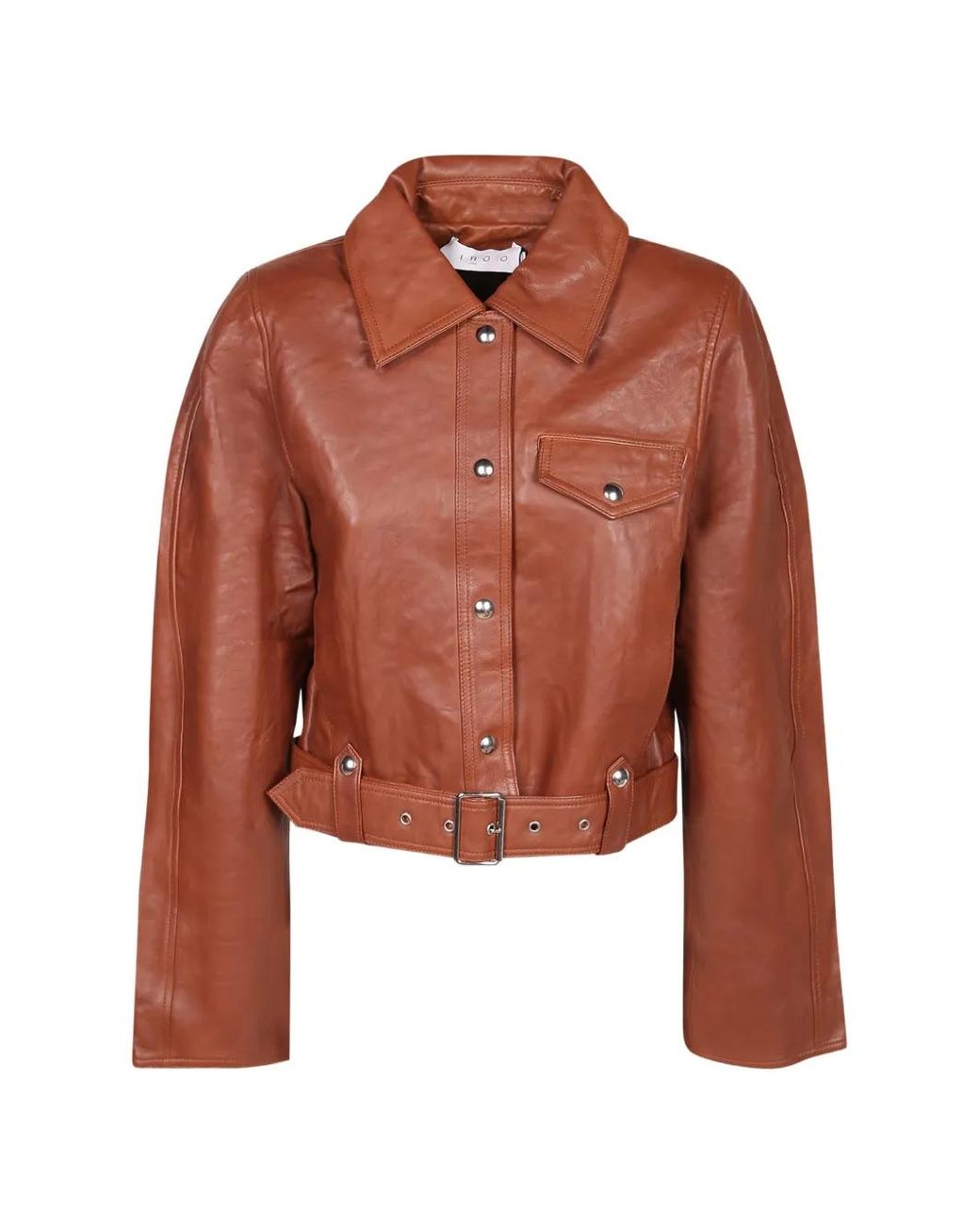 IRO Brown Rapha Leather Jacket