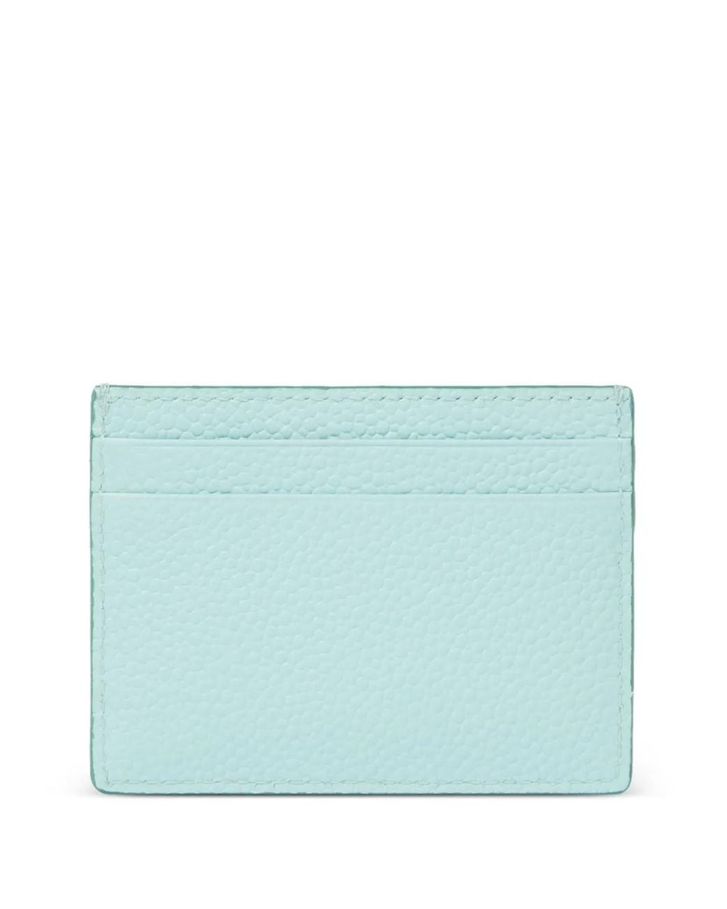 Lancel Blue Leather Card Holder