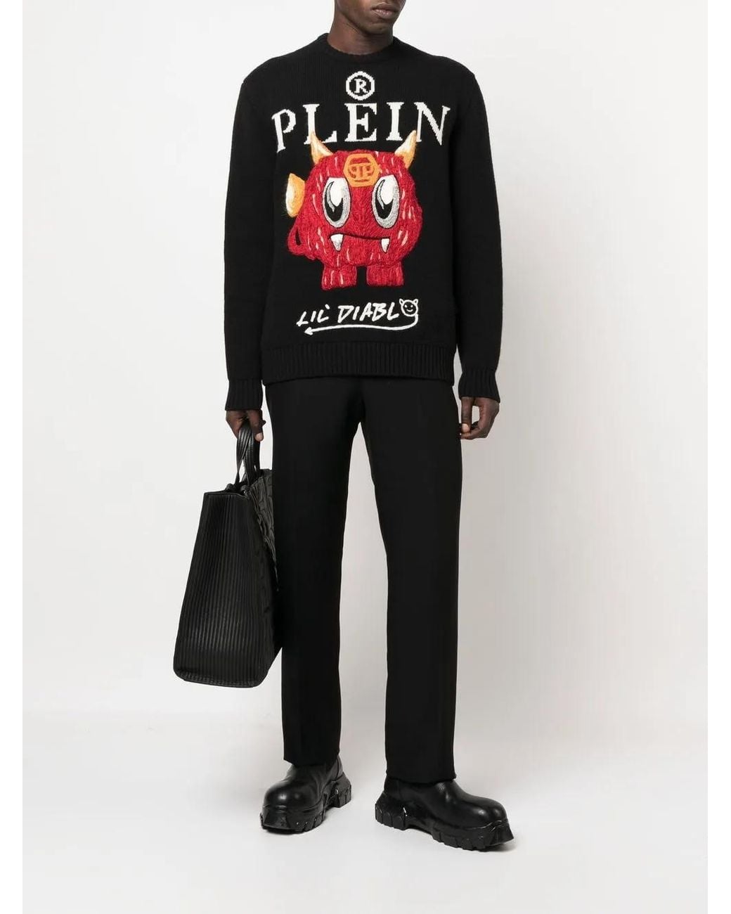 Philipp Plein Black Jumper for men