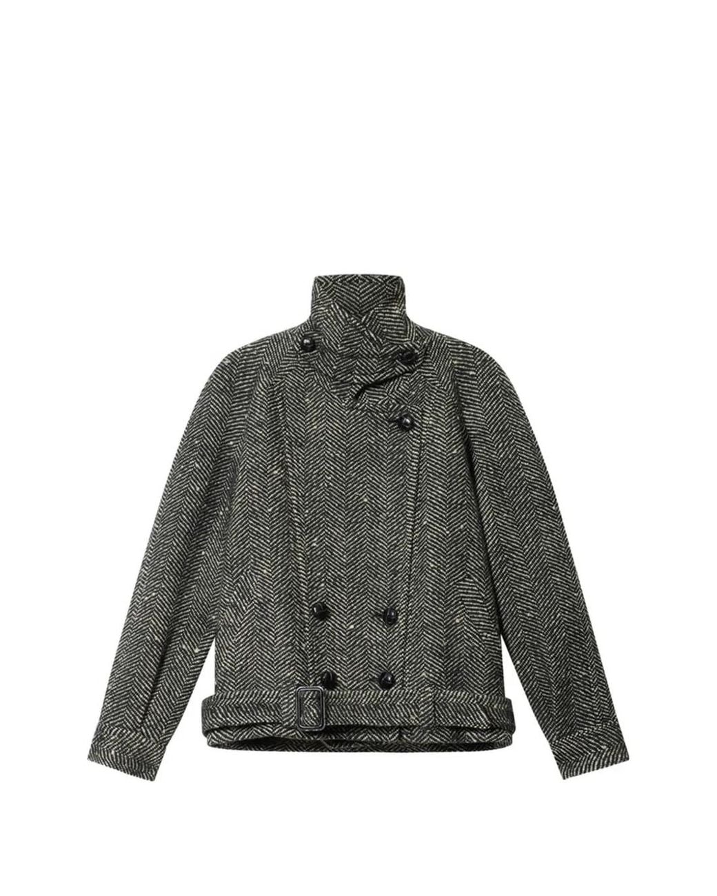 Isabel Marant Gray Elvane Wool Coat