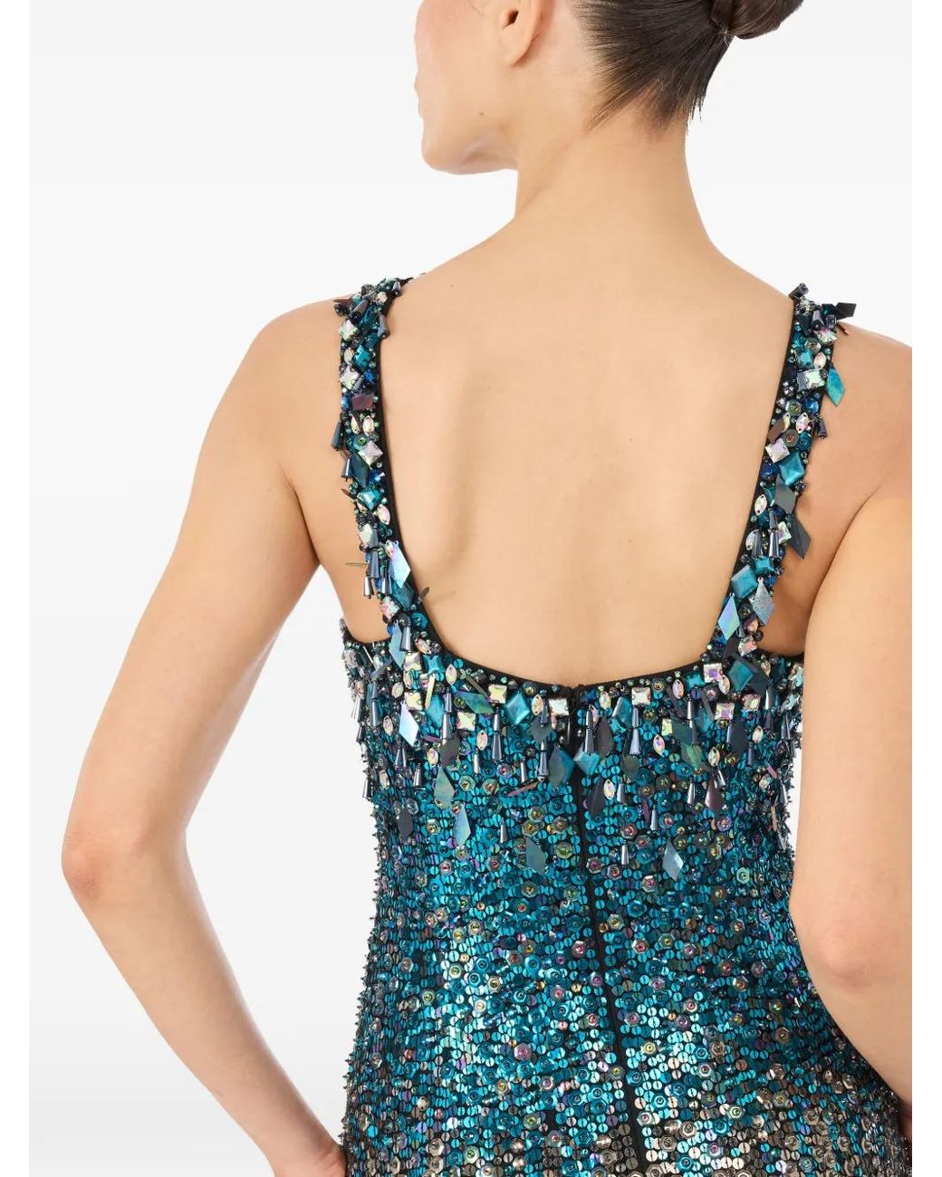 Jenny Packham Metallic Decora Gown