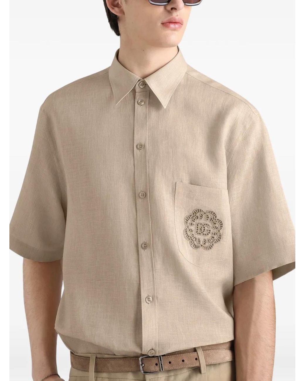 Dolce & Gabbana White Portofino Shirt for men