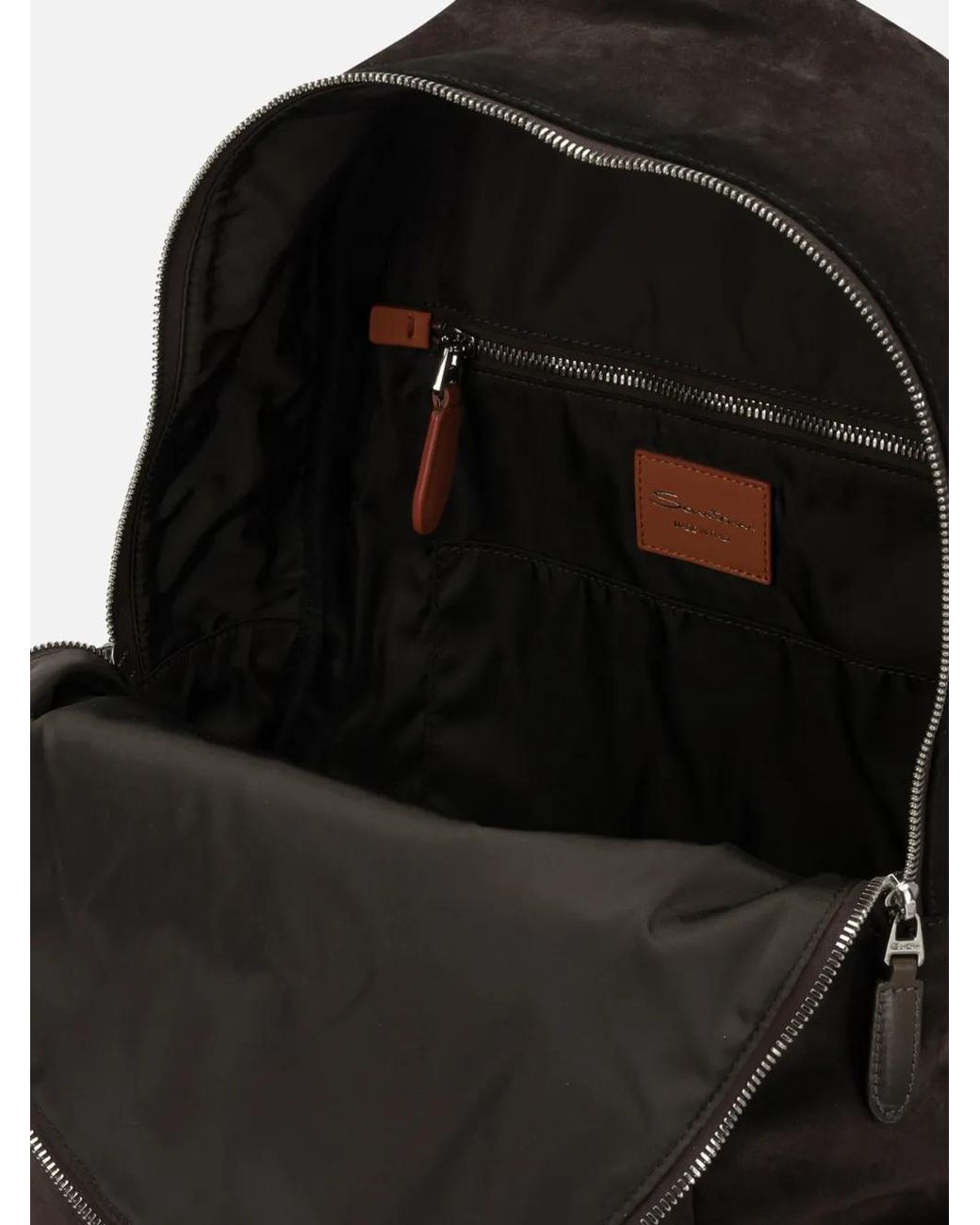 Zaino di Santoni in Black da Uomo