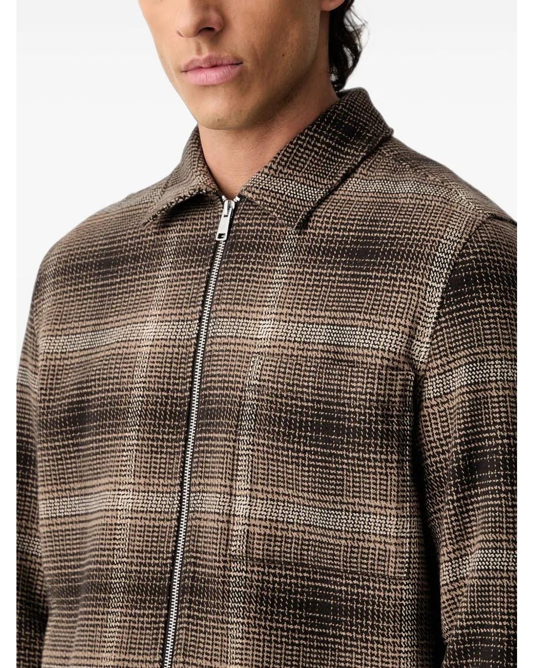 Marc O' Polo Black Veste Zippée À Carreaux for men