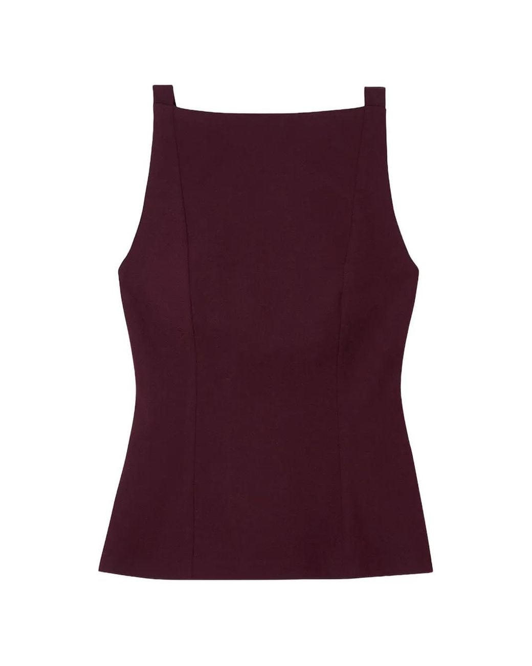 Smythe Purple Sabrina Shell Top
