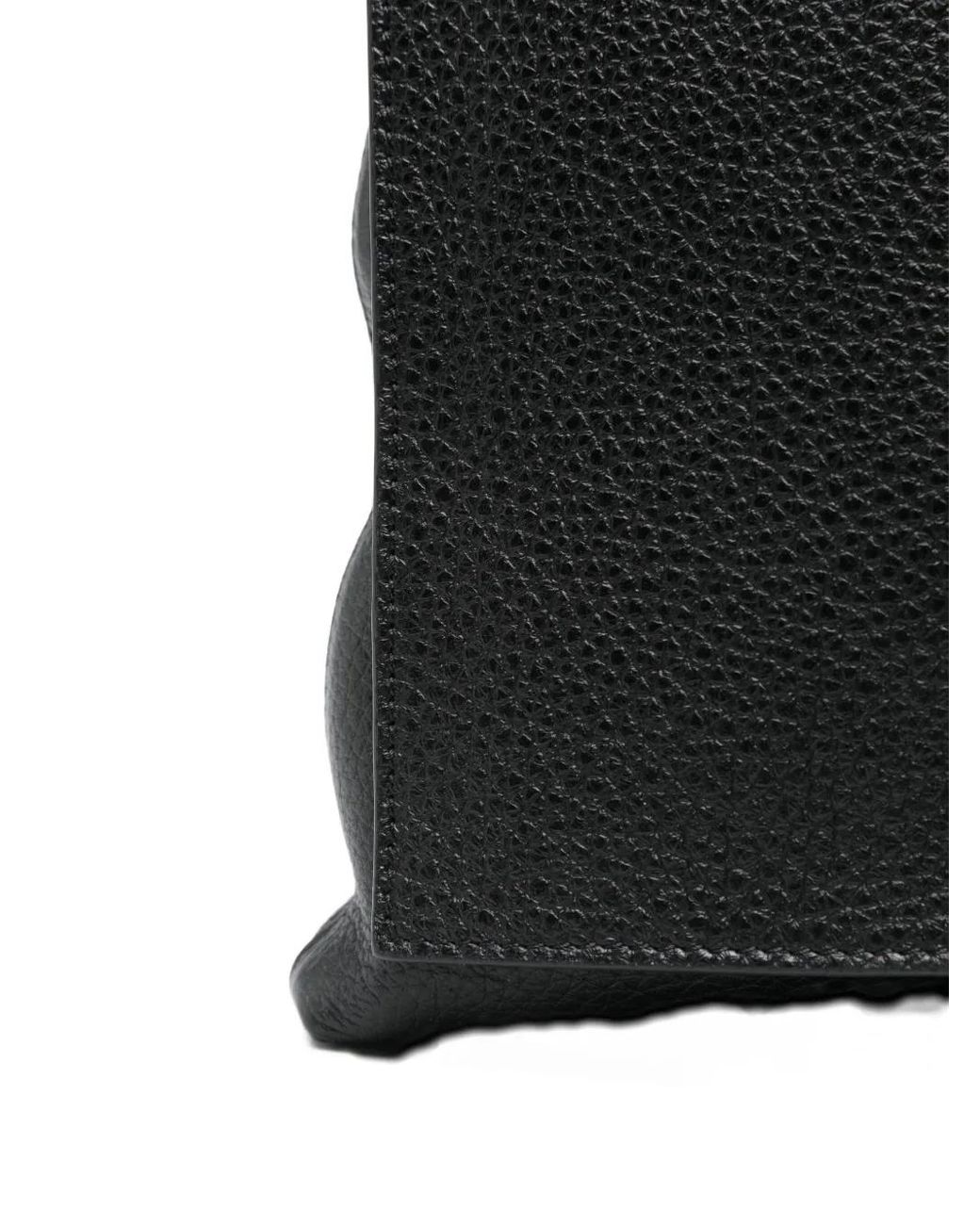 The Row Black Leather Shoulder Bag