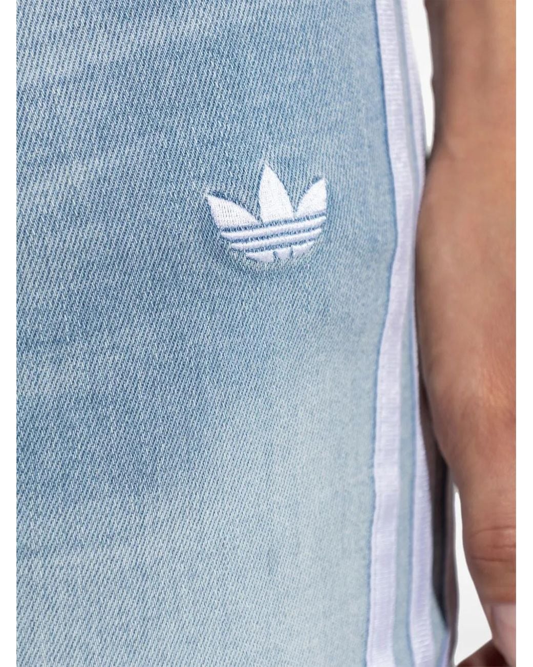 Adidas Blue Side-Stripe Jeans