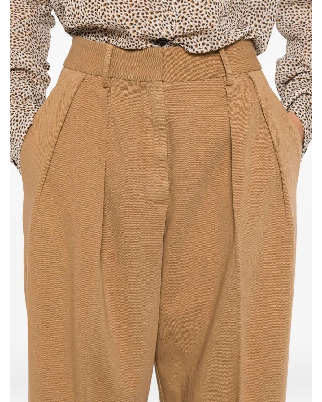 Forte_forte Natural Fluid Cotton Bull Sartorial Low Waist Pants