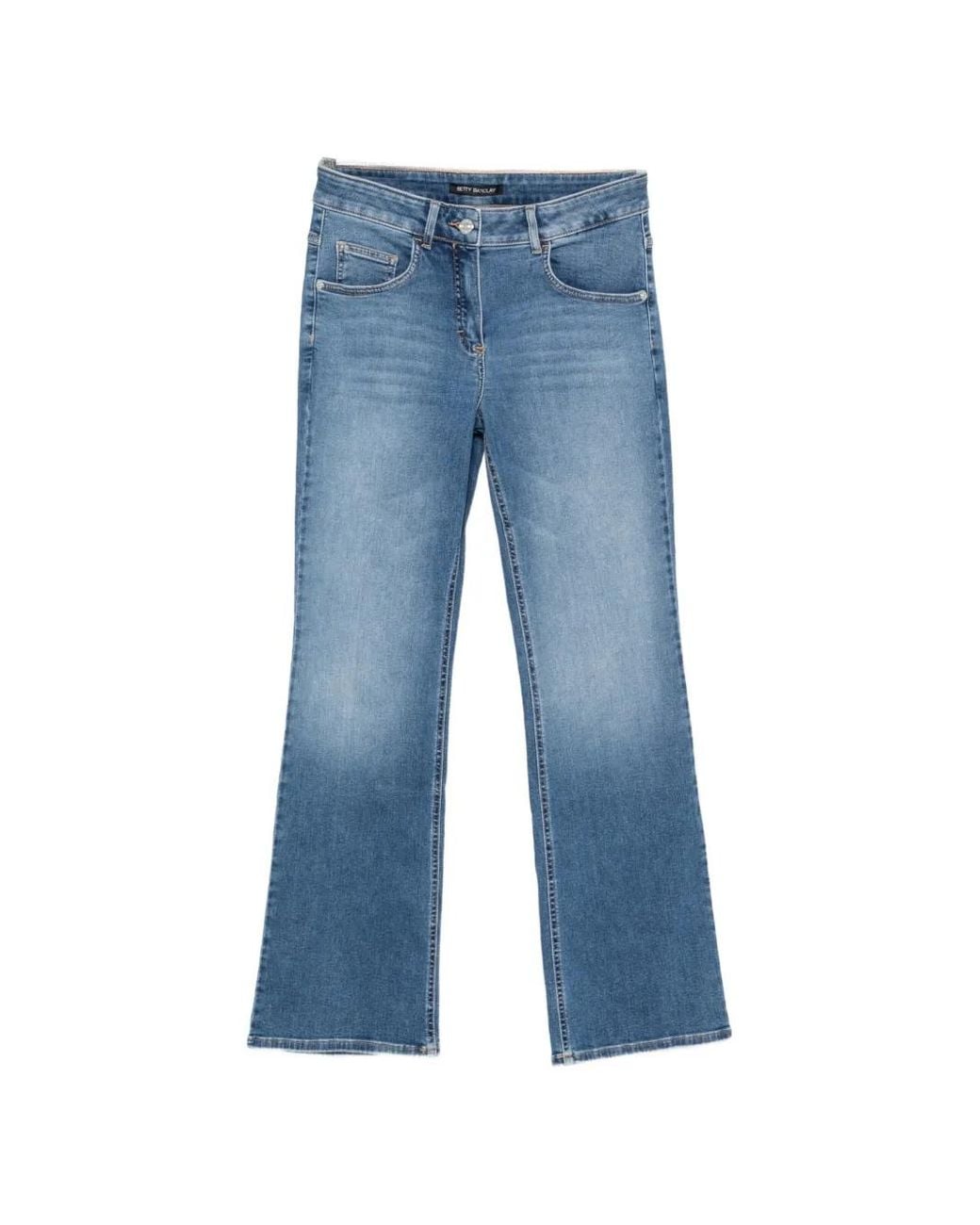 BETTY&CO Blue Faded-Effect Jeans
