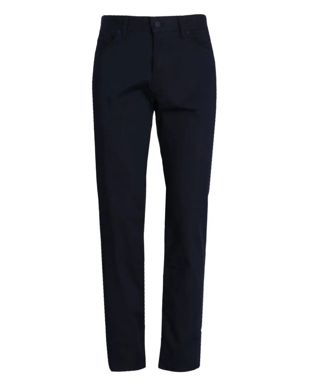 Boss Blue Straight Trousers for men