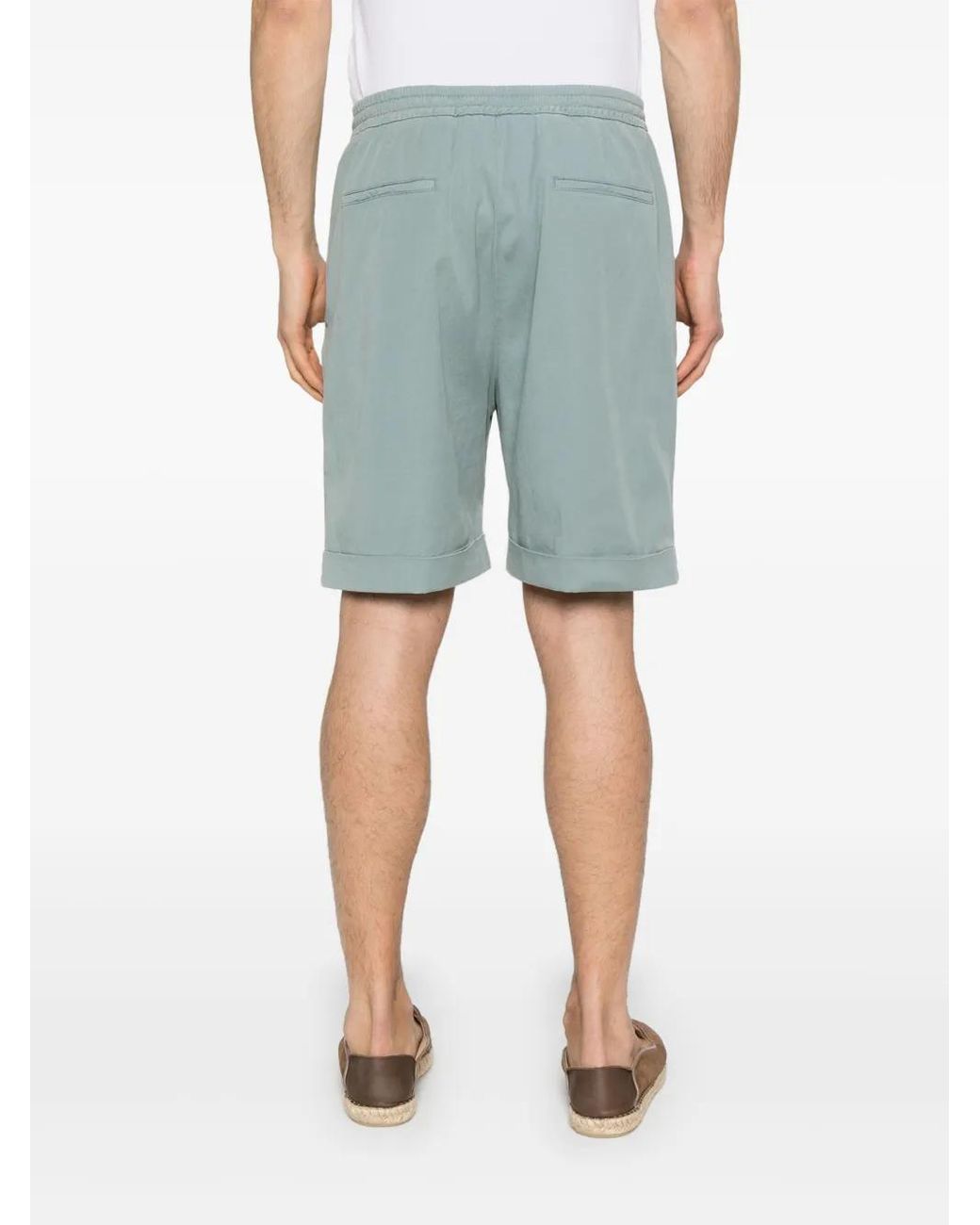 Canali Blue Drawstring Shorts for men