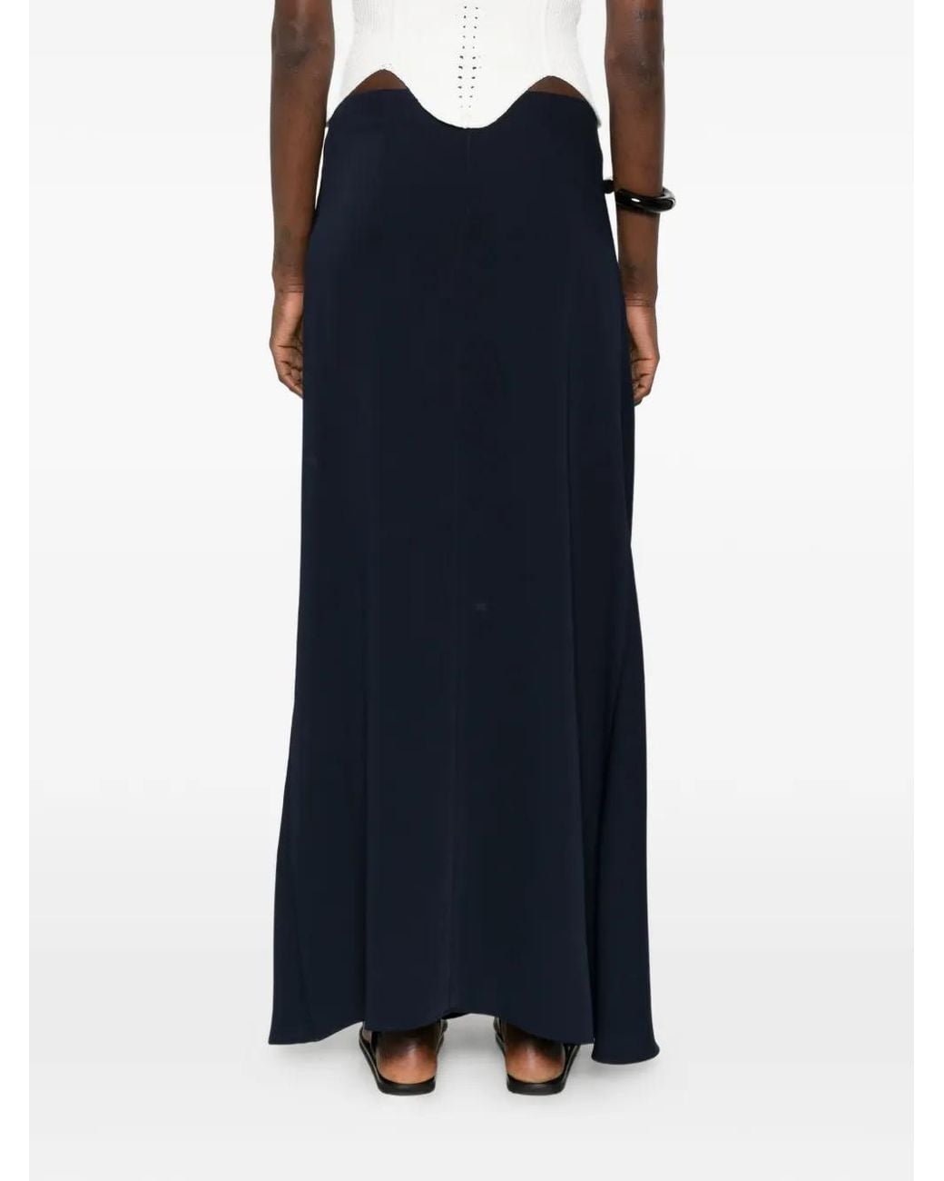 P.A.R.O.S.H. Maxi-Rok Met Split in het Black