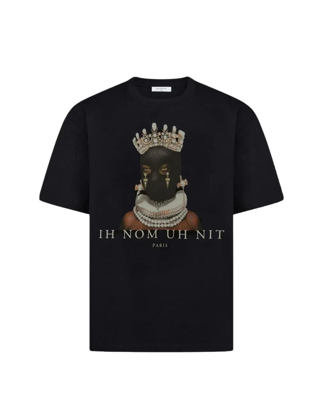 Ih Nom Uh Nit Black Mask Queen Graphic-Print T-Shirt for men