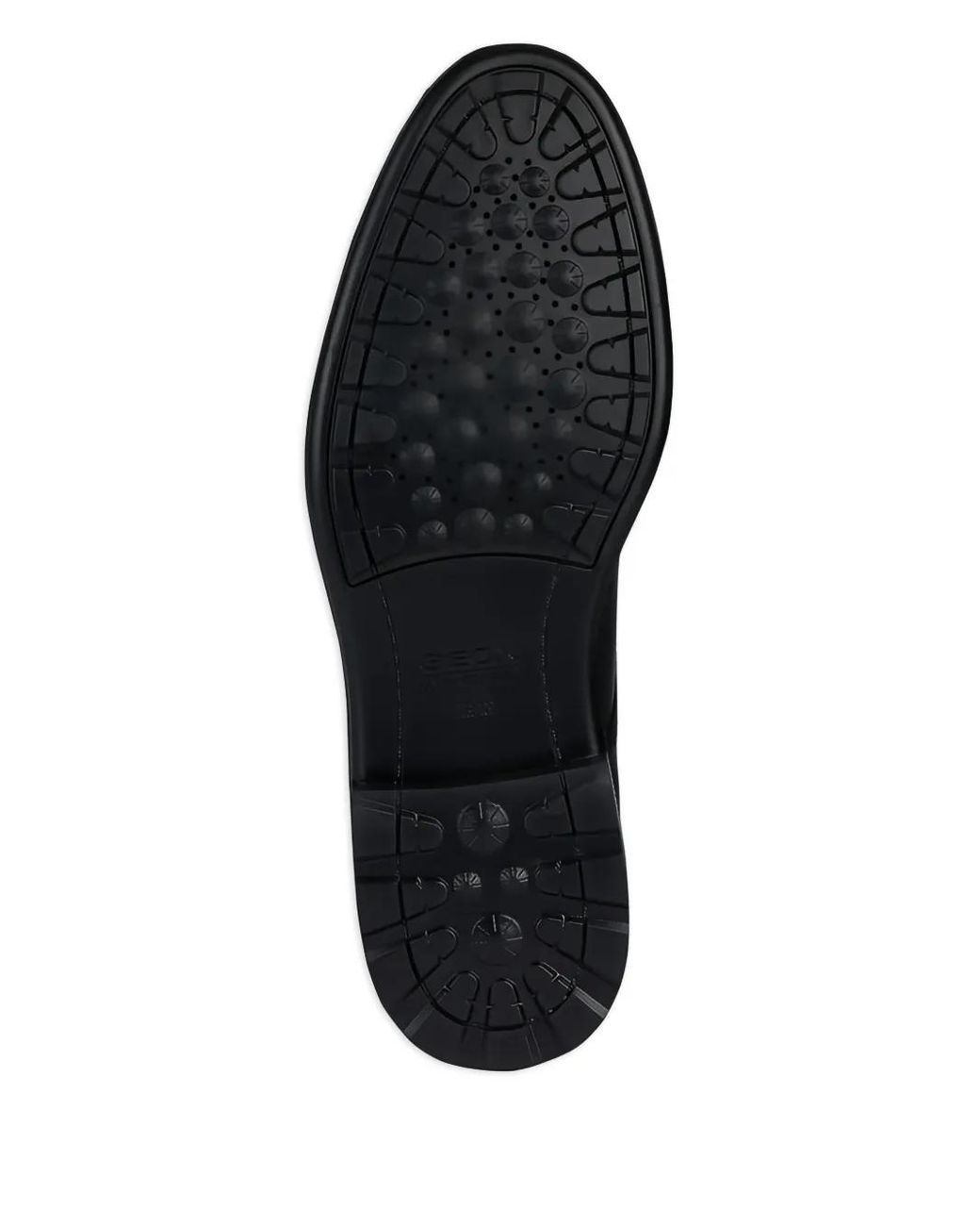 Geox Black Wlak Pleasure Leather Lace-Up Shoes for men