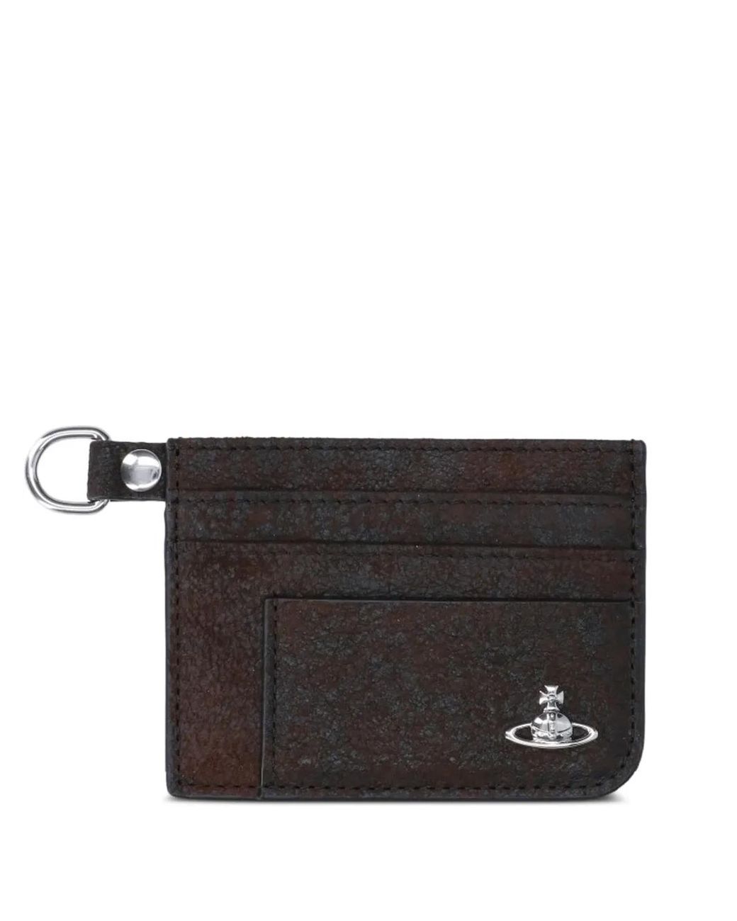 Vivienne Westwood Black Porte-Cartes Orb À Détail De Chaîne