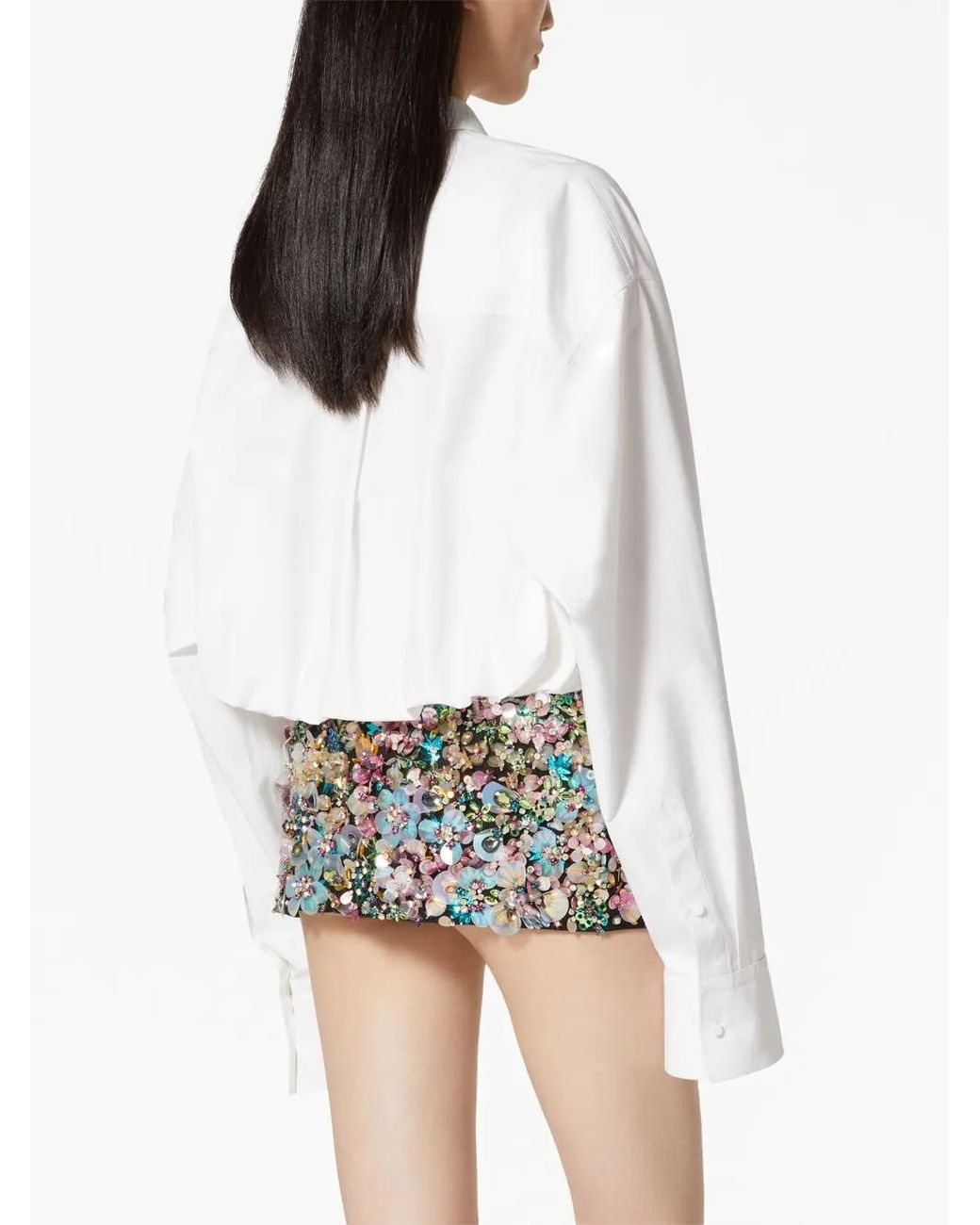 Valentino Garavani White Compact Popeline Cotton Shirt