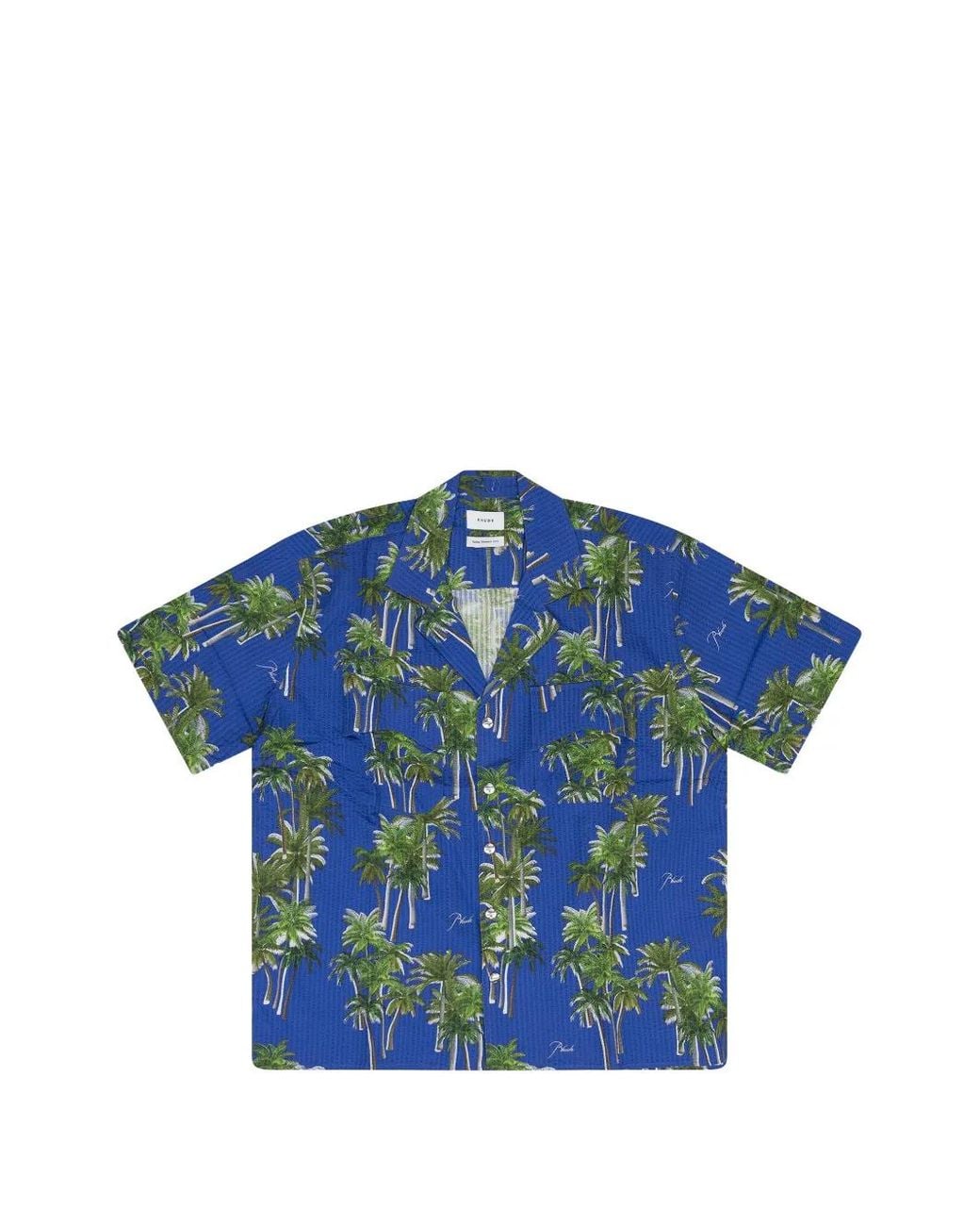 Rhude Blue Printed Shirt for men