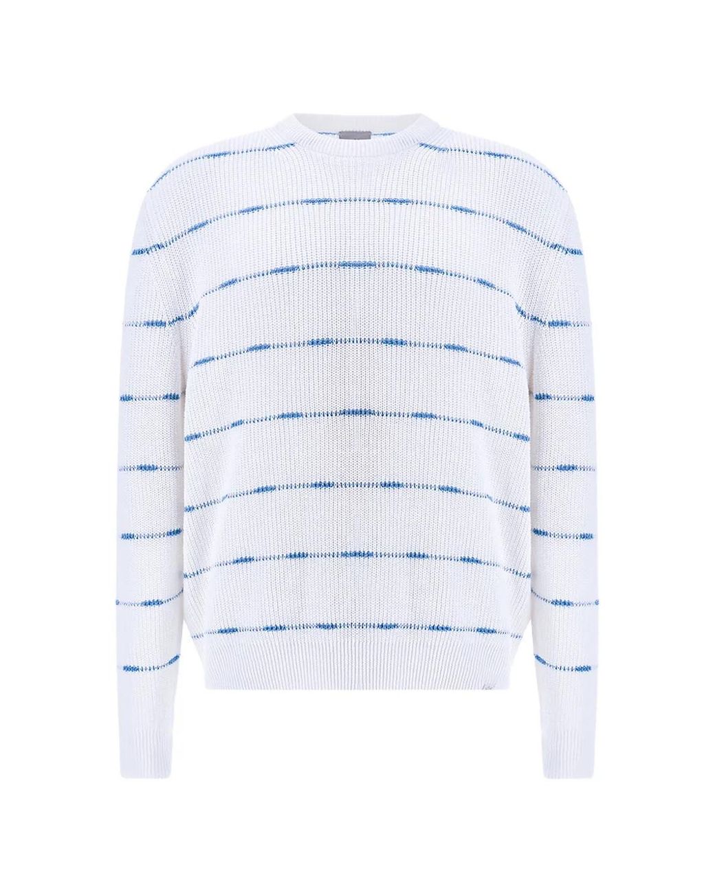 Paul & Shark White Striped Crew-Neck Sweater for men