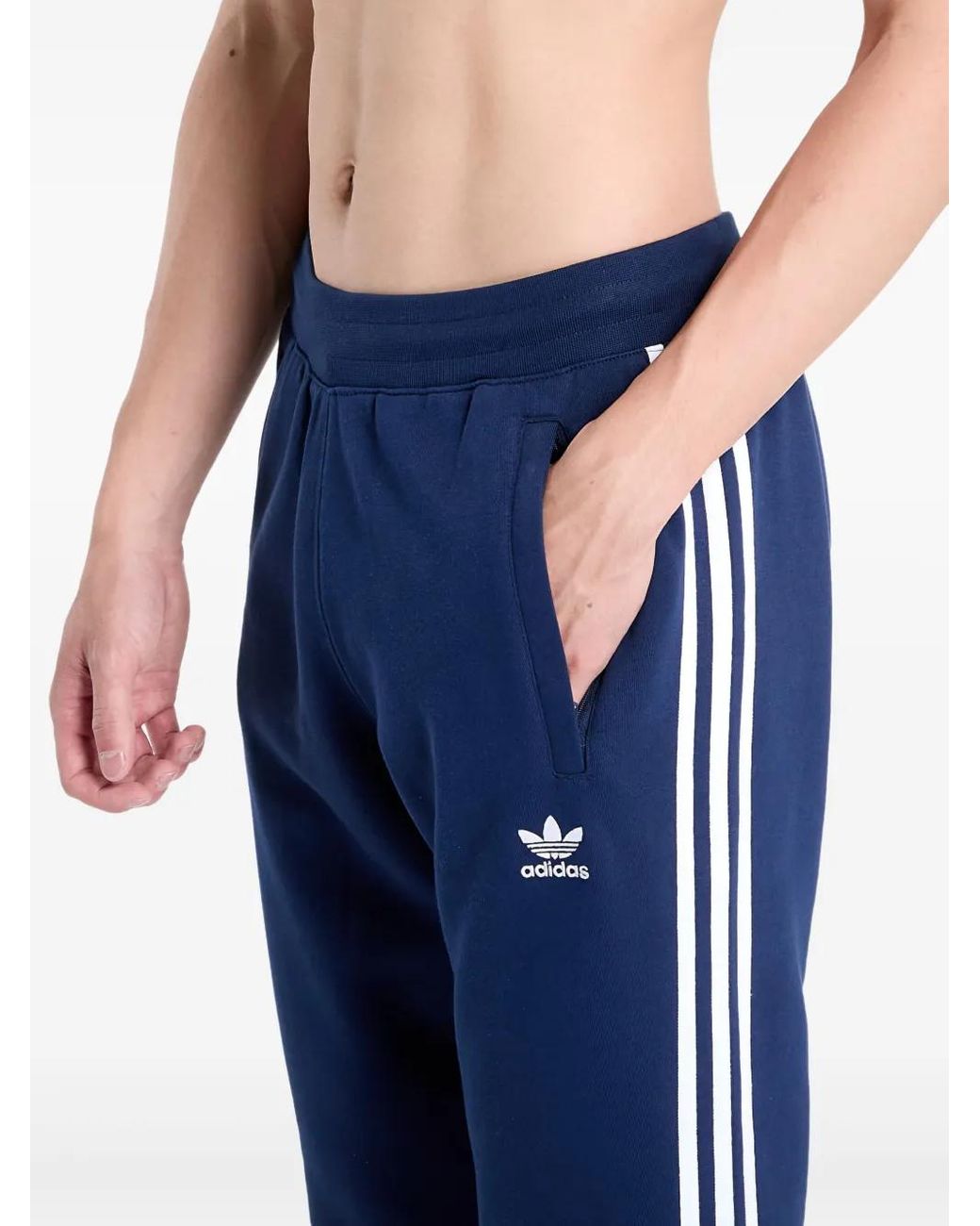 Adidas Blue Adicolor 3-Stripes Track Pants for men