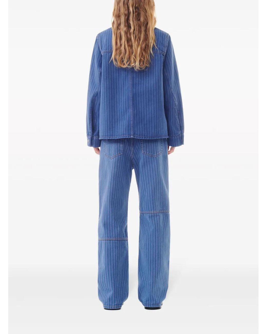 Ganni Denim Jack in het Blue