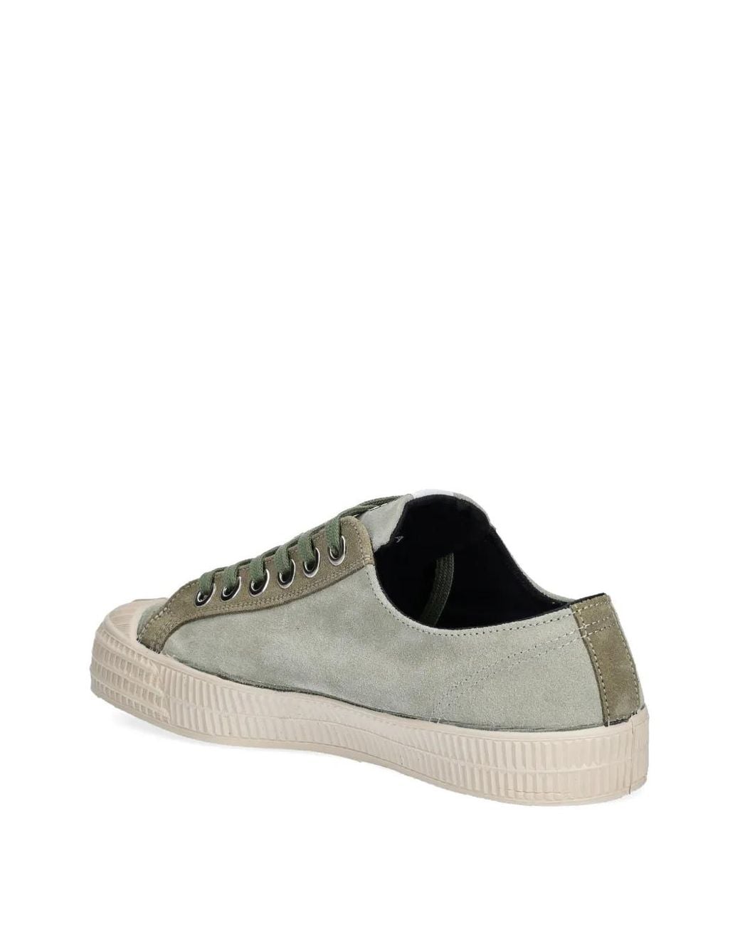 Novesta Green Suede Panelled Sneakers