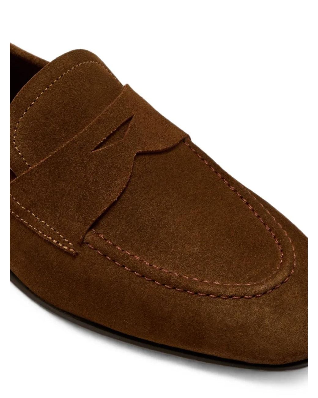 Magnanni Shoes Brown Suede Loafers