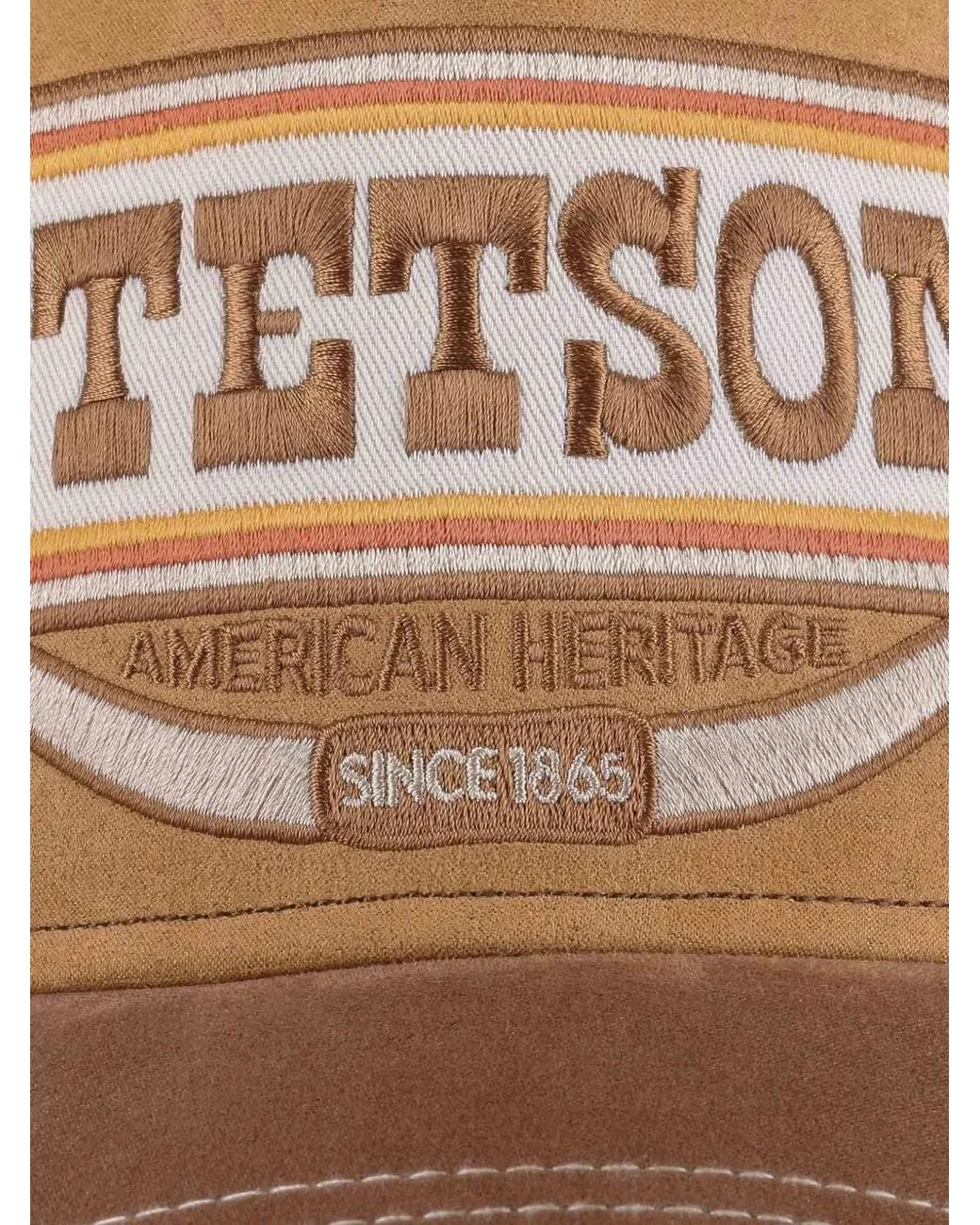 Stetson Brown Buffalo Logo-Patch Baseball Cap