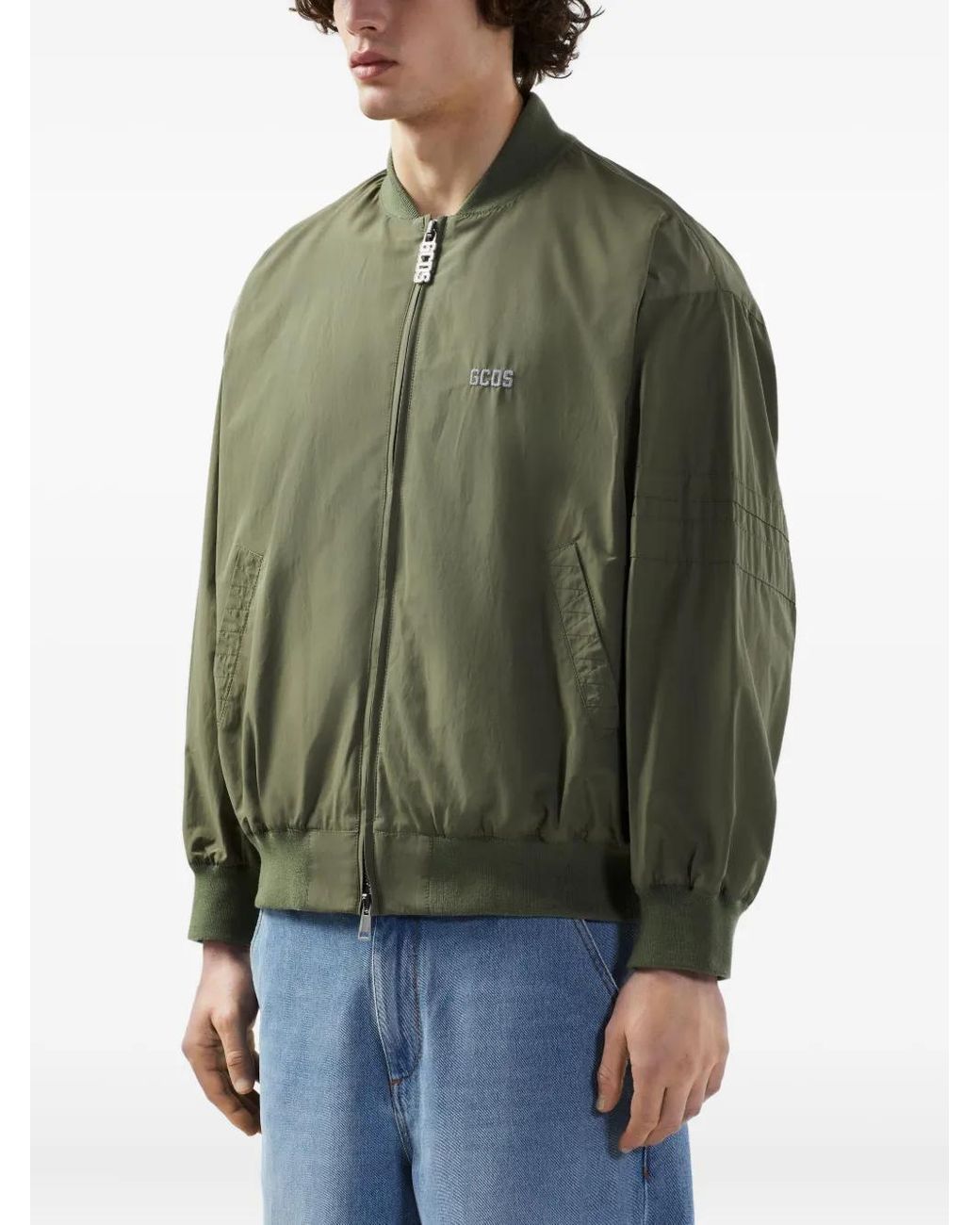 Gcds Green Varsity Bomber Jacket