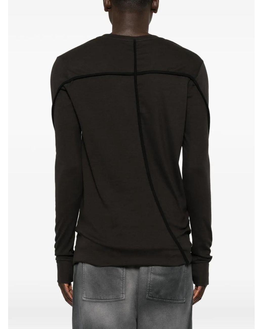 Thom Krom Black Seam-Detail T-Shirt for men