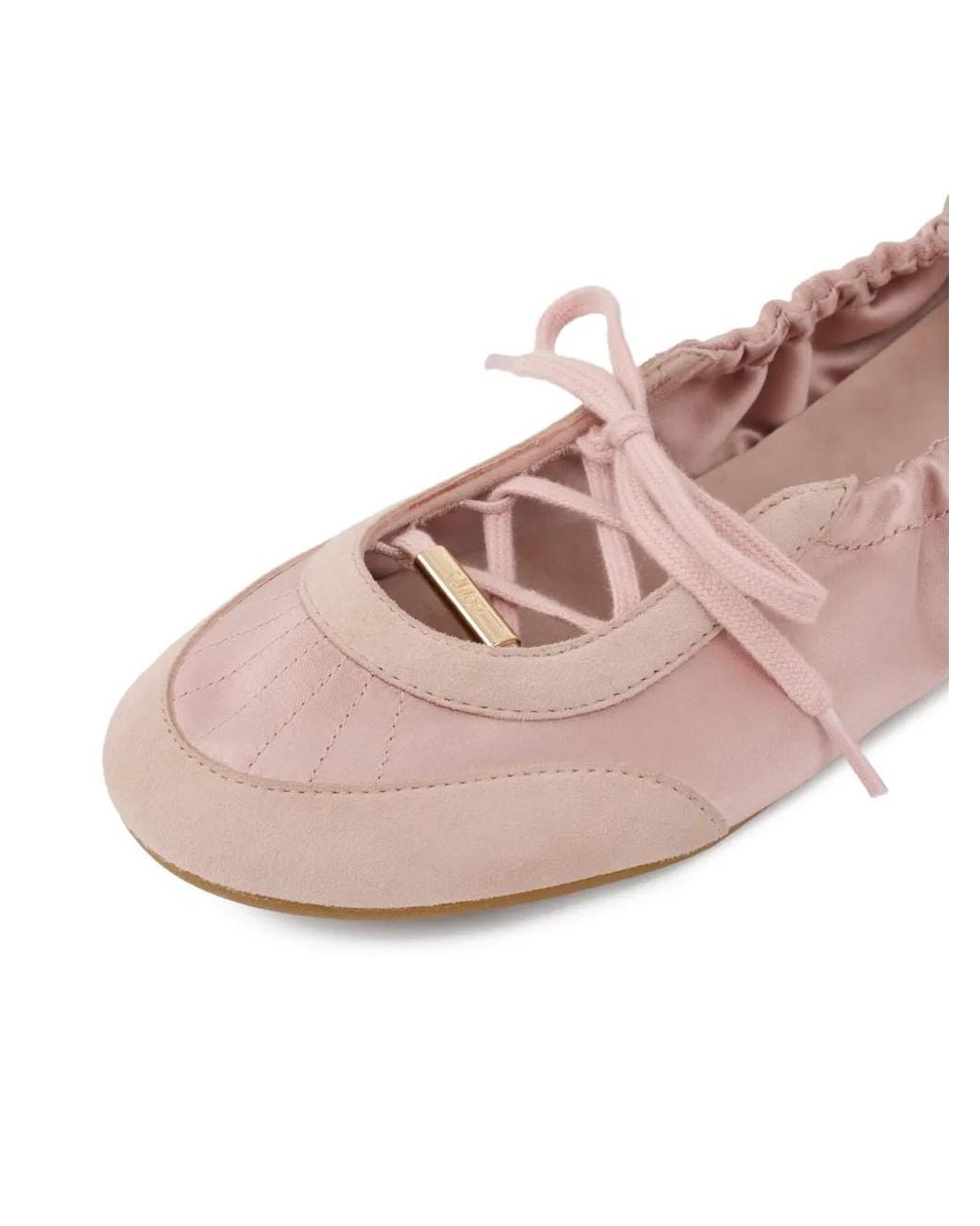 Chloé Pink Kick Leather Ballets