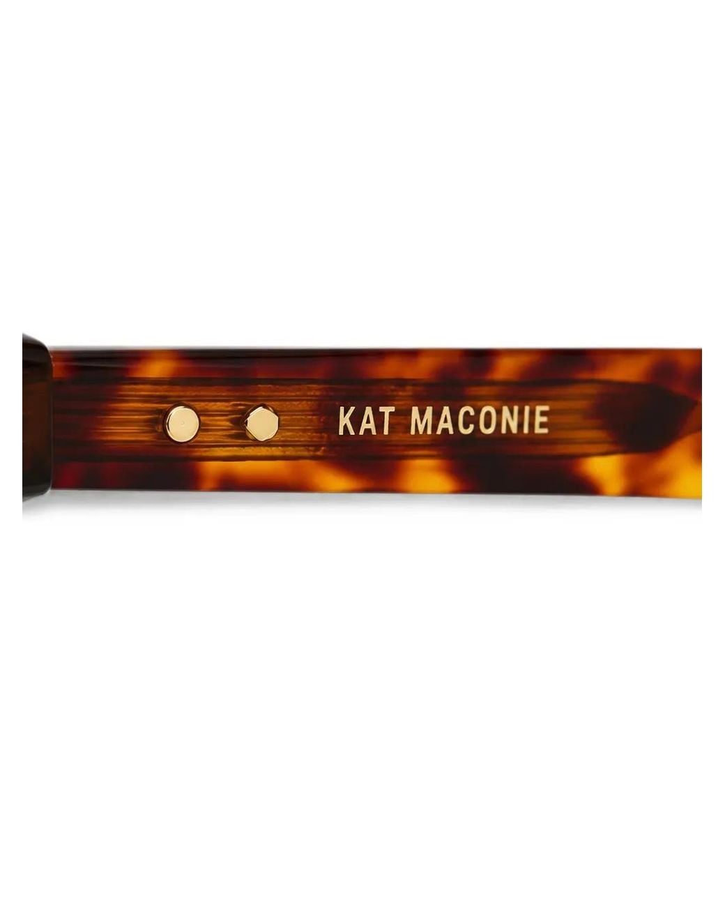 Kat Maconie Black Nova Tortoiseshell Geometric-Frame Sunglasses