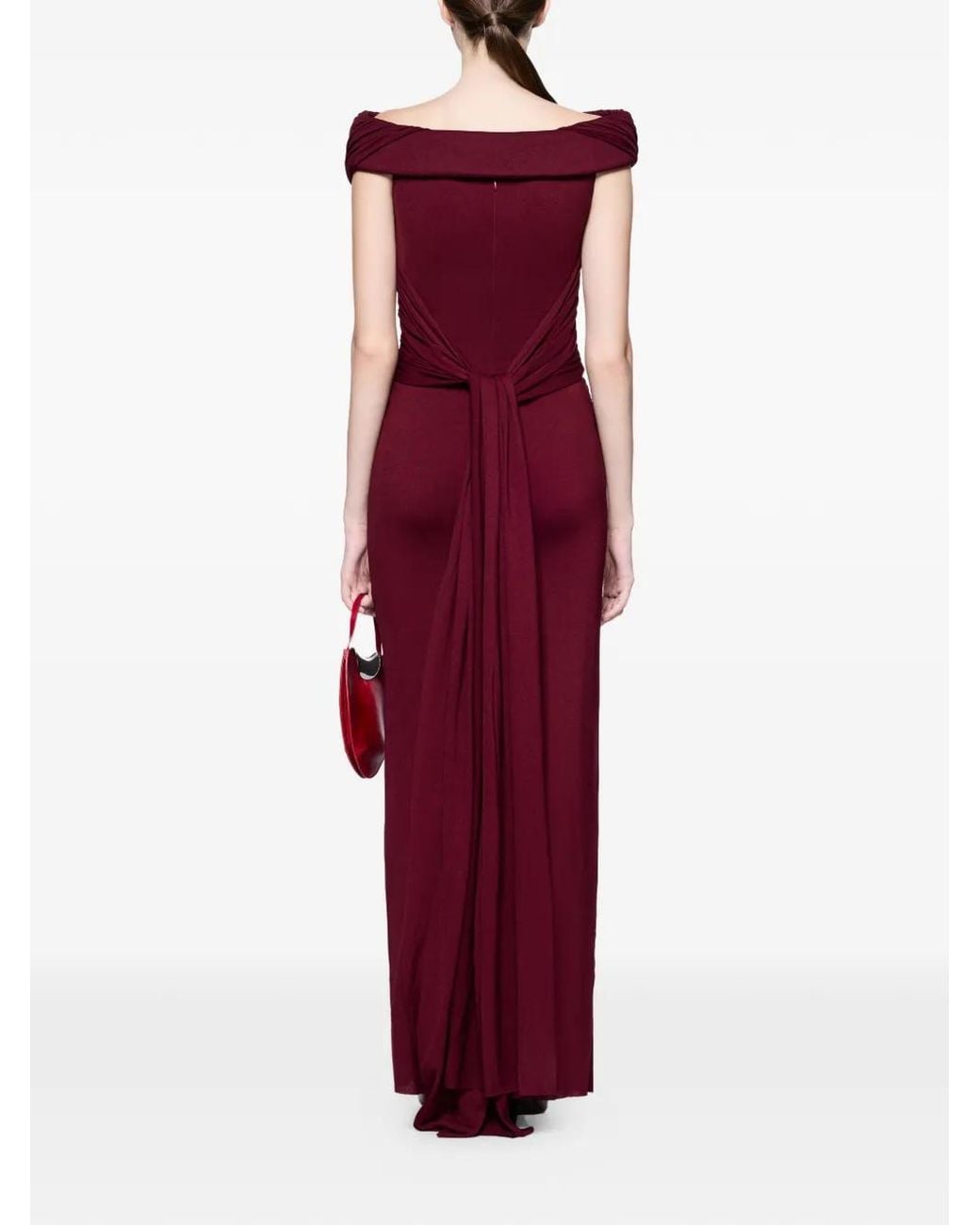 Chats by C.Dam Red Meriel Maxi Dress