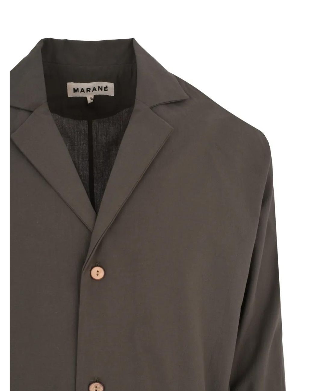 Marane Brown Button Long-Sleeve Shirt for men