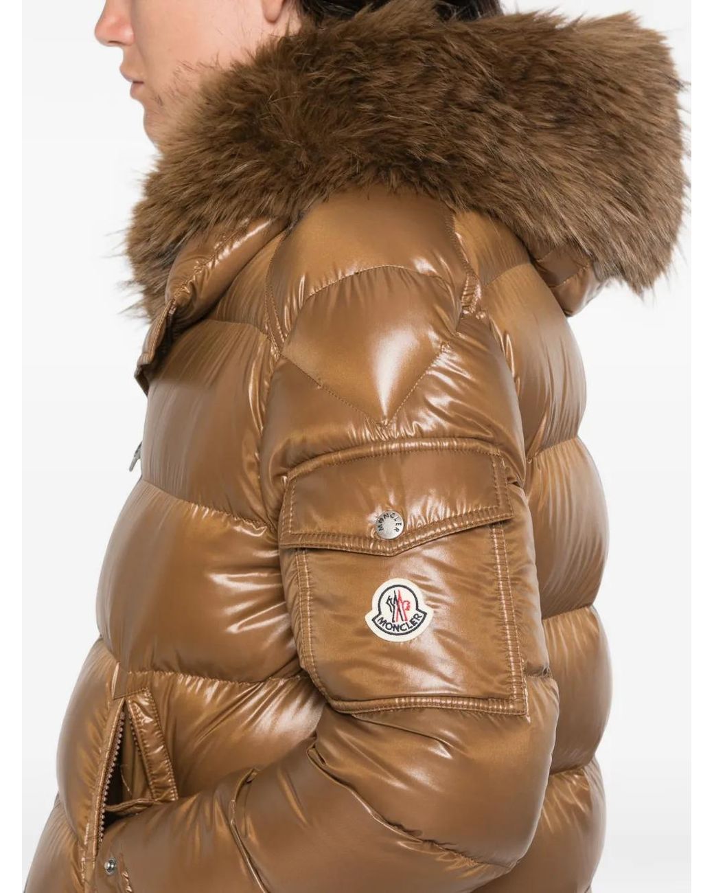 Moncler Brown Hypolais Short Down Jacket