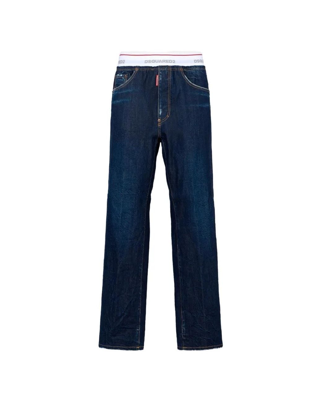 DSquared² Blue Dark Relax Pants for men