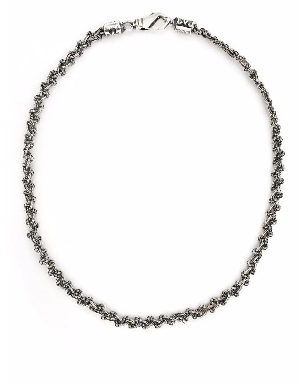Emanuele Bicocchi Multicolor Braided Knot Necklace