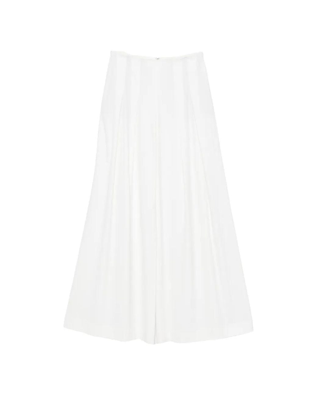 Alice + Olivia White Pleated Pants