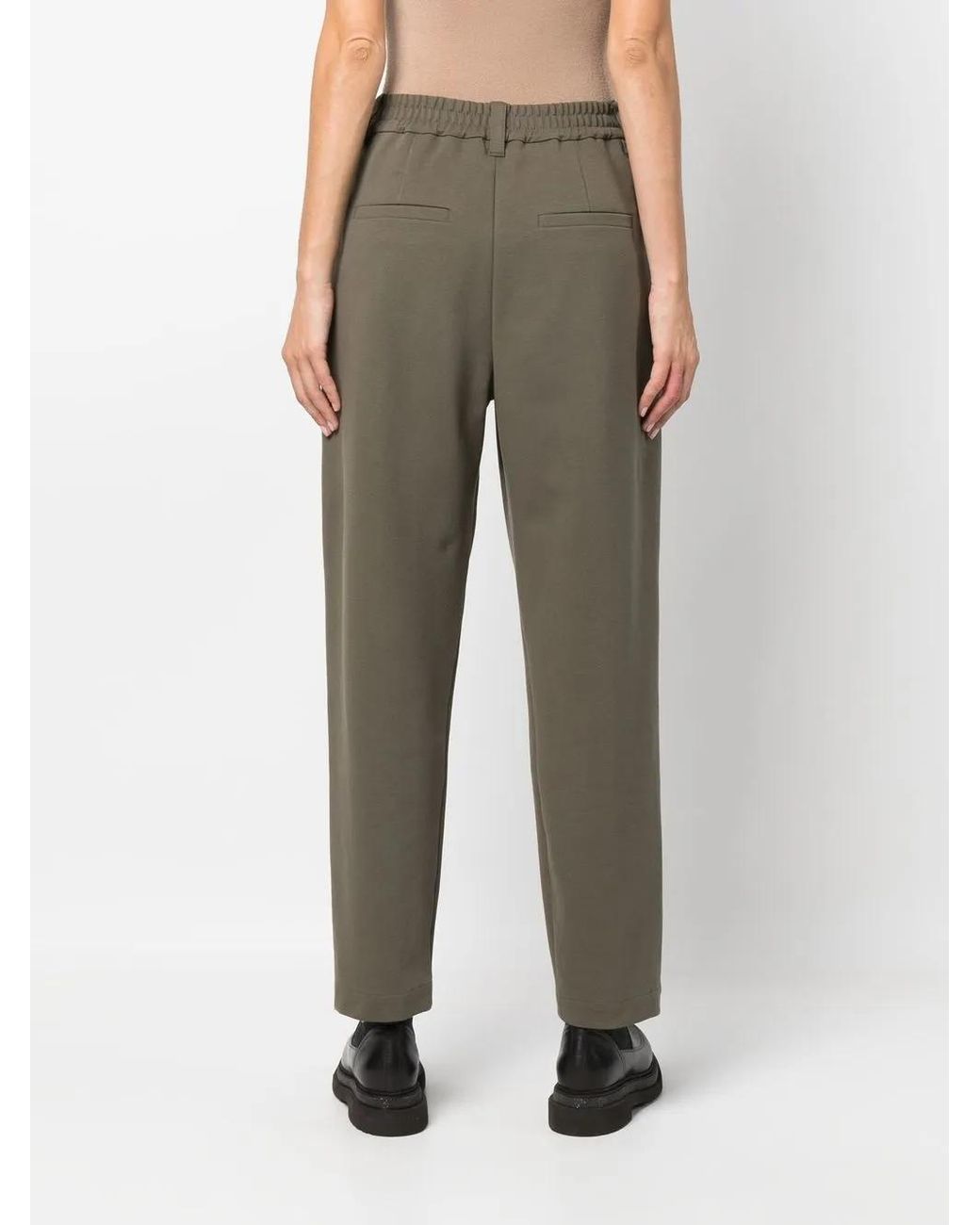 Brunello Cucinelli Gray Baggy Cotton Trousers
