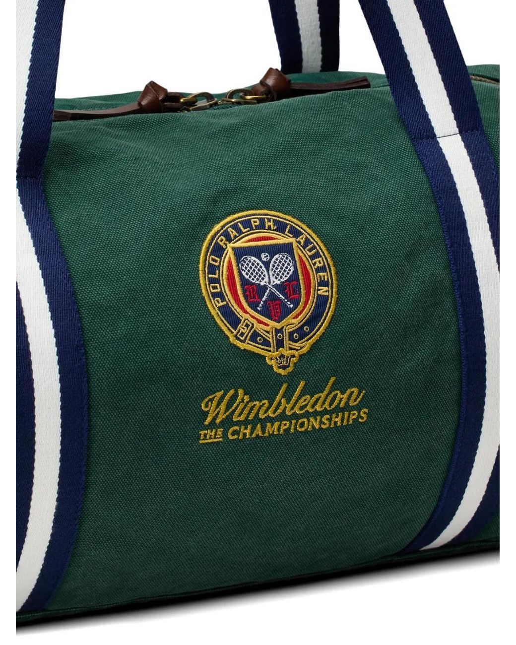 Polo Ralph Lauren Green Wimbledon Big Pony Canvas Duffel Bag for men