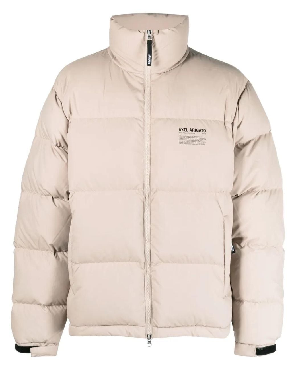 Axel Arigato Natural Logo-Print Padded Jacket for men