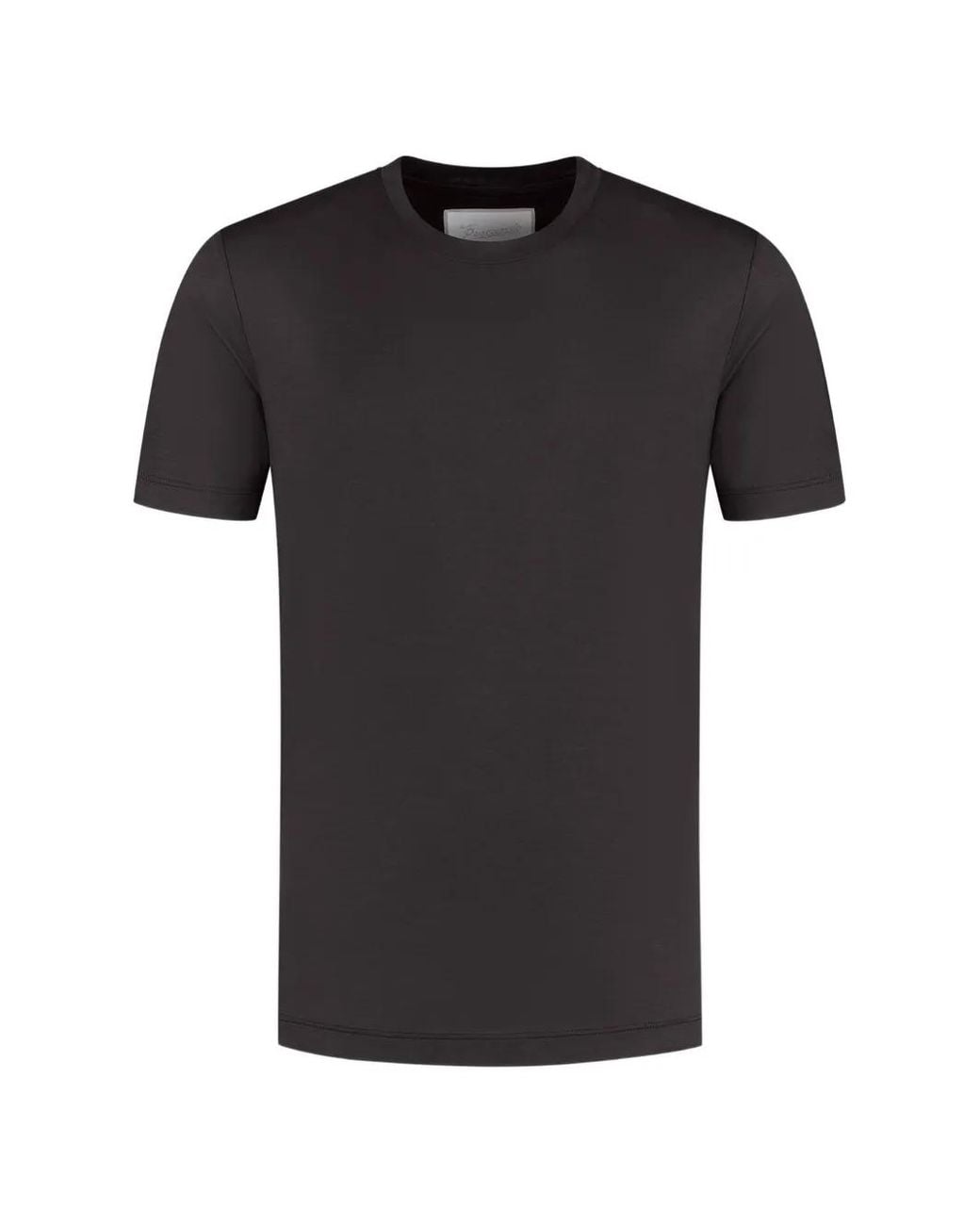 Marco Pescarolo Black Crew-Neck Short-Sleeve T-Shirt for men
