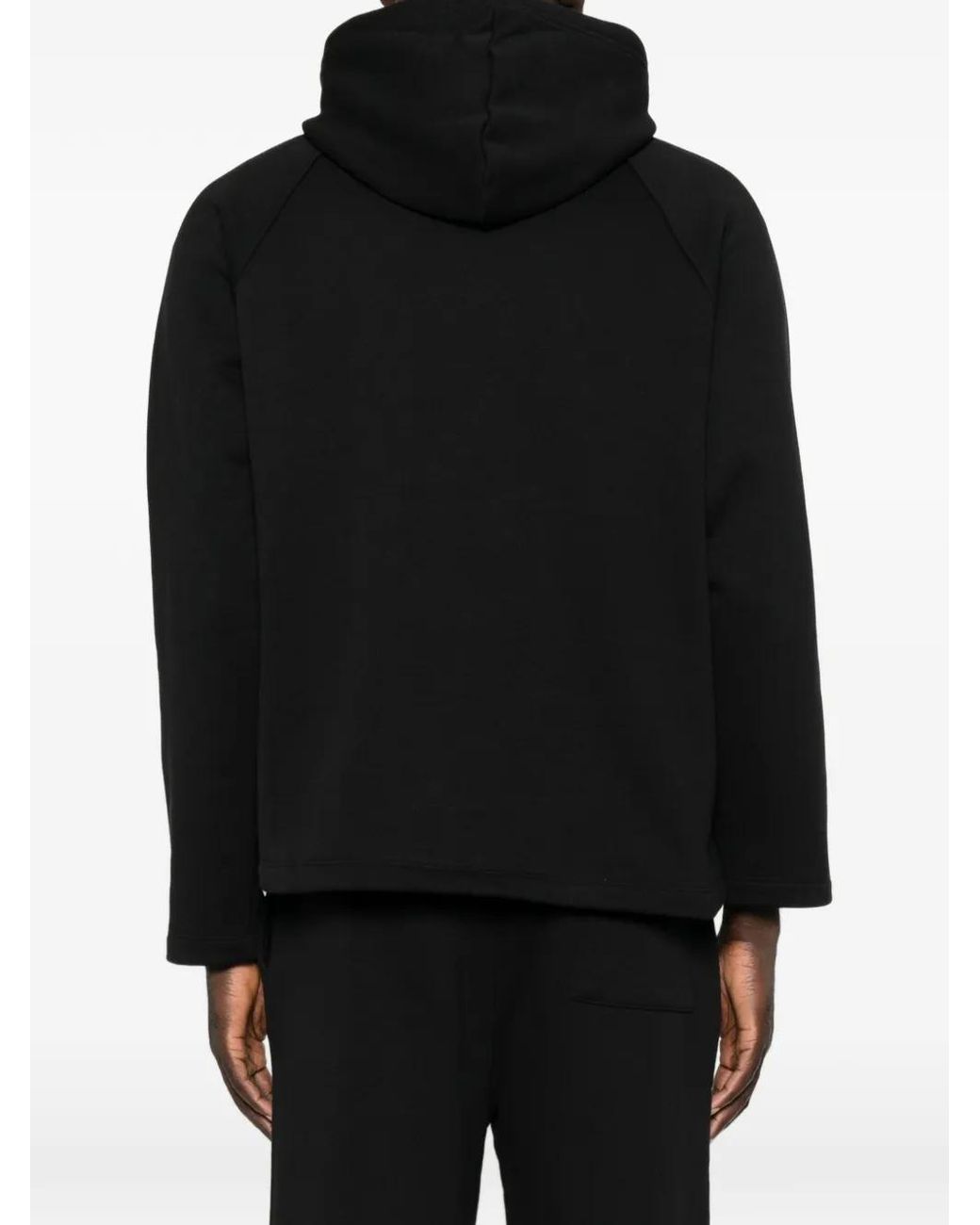 Woc Black Winner Raglan-Sleeve Hoodie for men