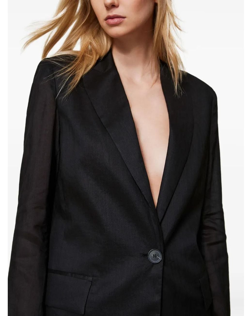 Twinset Geweven Blazer in het Black