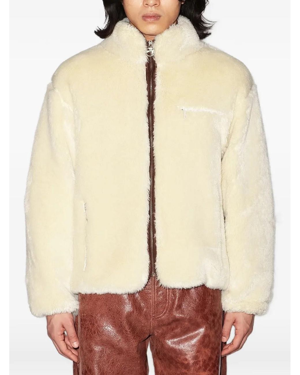 Ambush Natural Boa Zip-Fastening Jacket for men
