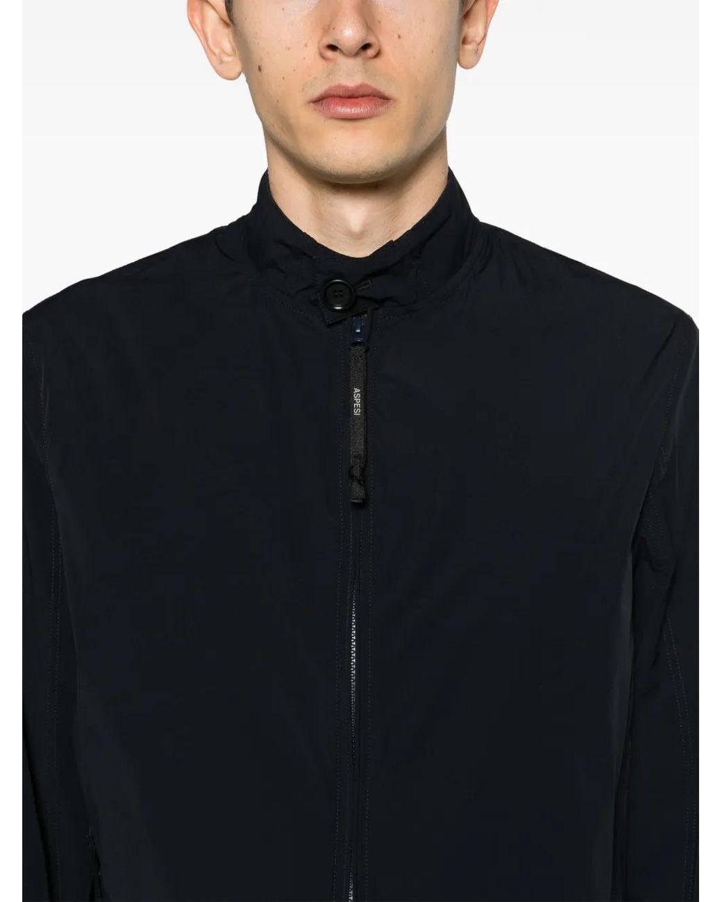 Aspesi Blue Zip-Up Lightweight Jacket for men