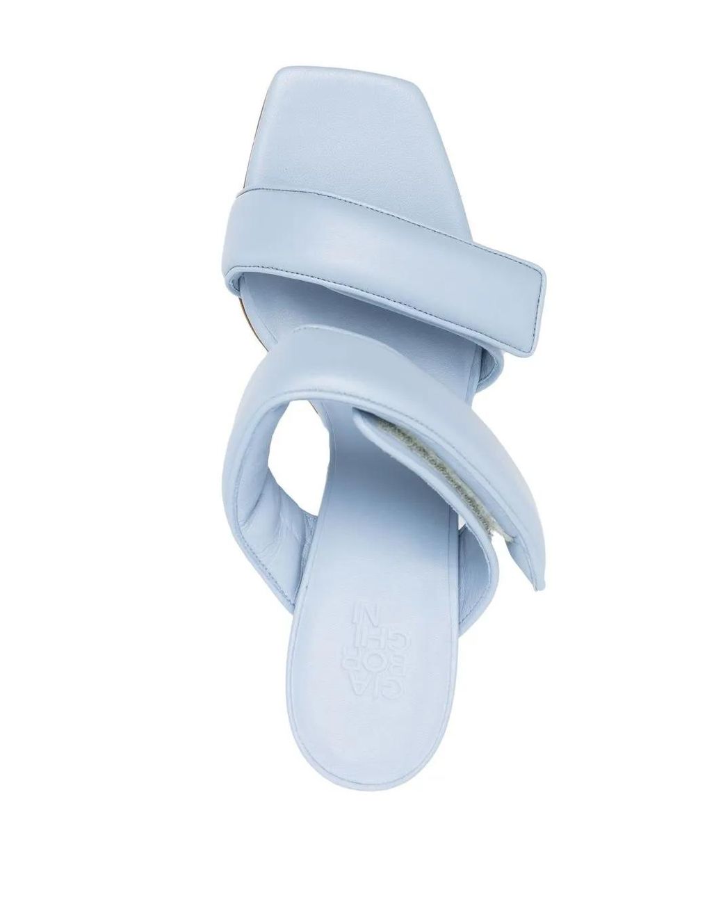Gia Borghini Blue Perni 03 New Leather Mules
