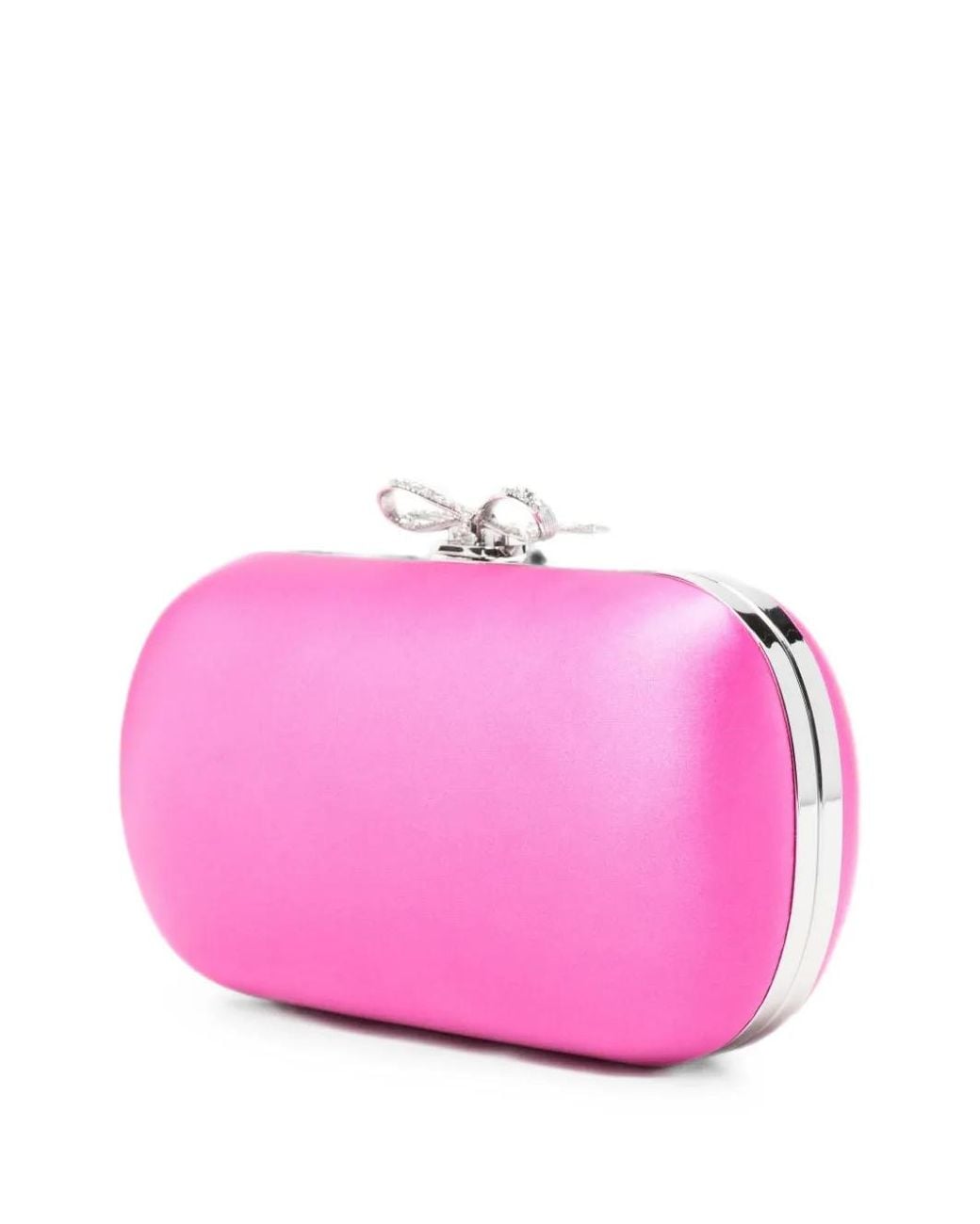 Self-Portrait Pink Self Portrait Satin Clutch